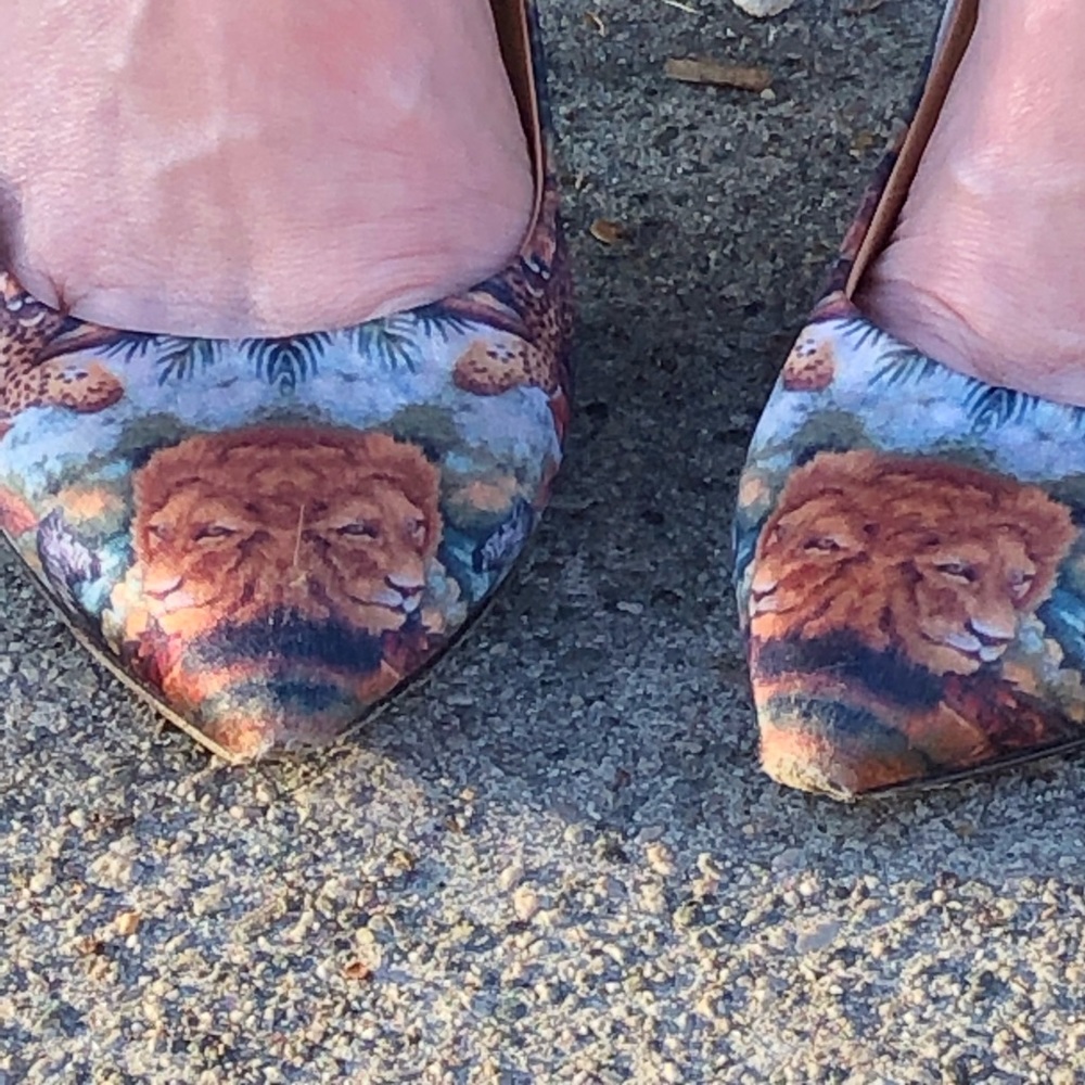 Safari Animal Heels Size 6 Shoes - Picture 1 of 8